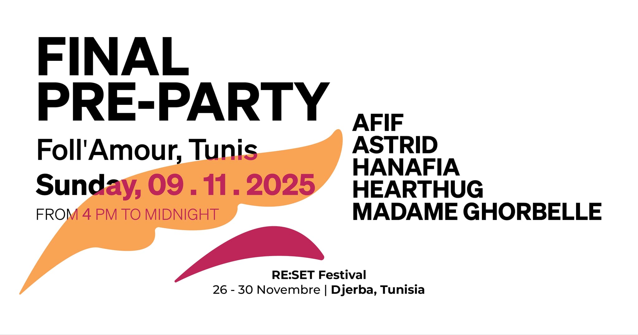 RE:SET Final Pre-Party
